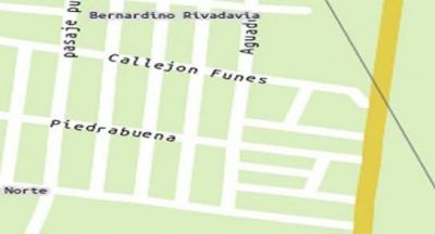 Jos� Corral inaugura el desag�e Callej�n Funes