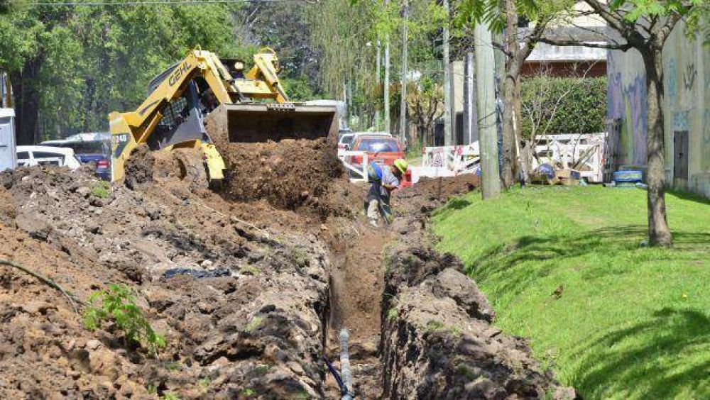 Obras de agua potable en el Barrio San Norberto