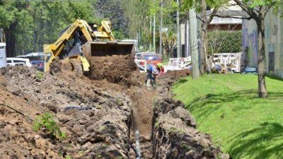 Obras de agua potable en el Barrio San Norberto
