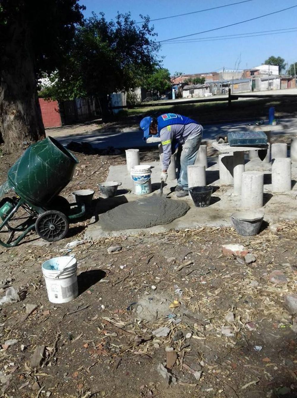 Construyen una plaza en San Jos�