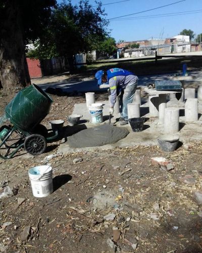 Construyen una plaza en San Jos�