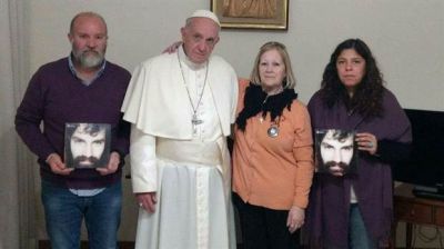La familia de Santiago Maldonado visitó al Papa: 