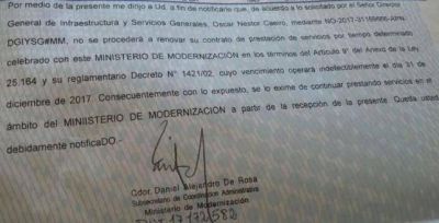 Despidos masivos en el Ministerio de Modernizaci�n