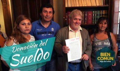 Vera don� su �ltimo sueldo de legislador