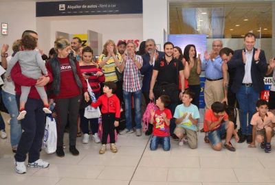 San Luis, Estado Llamante, recibi� a 18 nuevos refugiados sirios