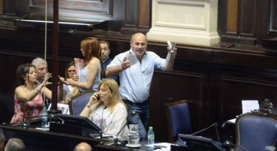 Secco y militantes invadieron la Legislatura bonaerense y la sesi�n qued� interrumpida