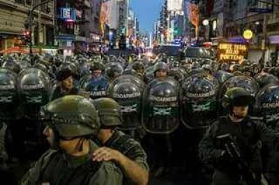 Un Congreso blindado para repeler a trabajadores y jubilados