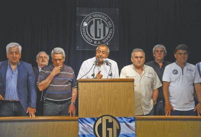 Con tensi�n entre duros y dialoguistas, la CGT sigue en estado de alerta