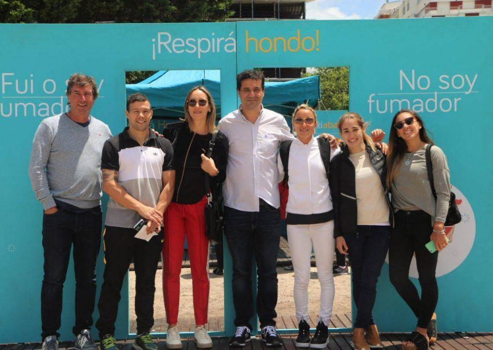 El diputado Abad encabez� la campa�a �Respir� hondo�