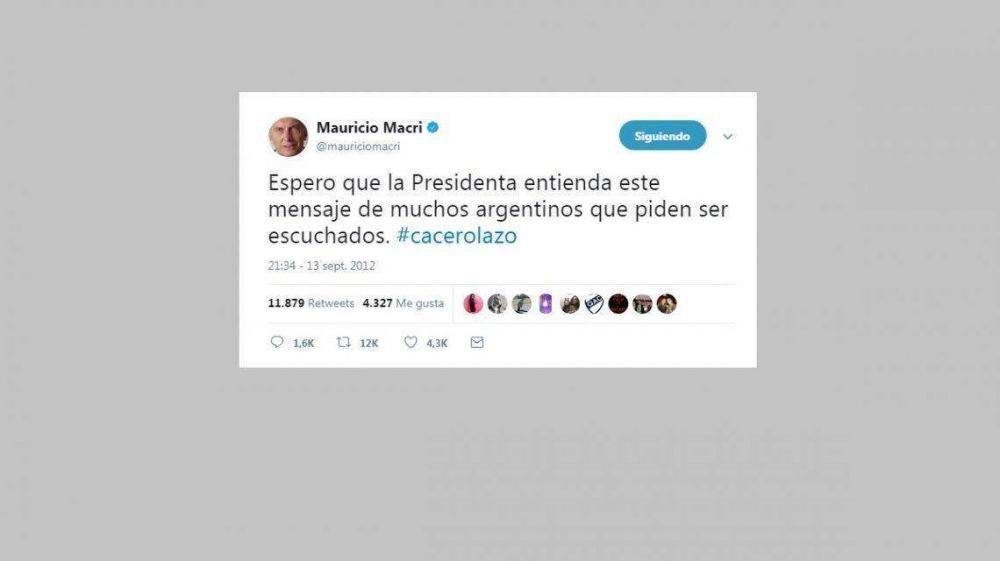 El da en el que el presidente Macri pidi que escucharan al cacerolazo