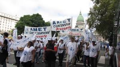 Los docentes t�cnicos de AMET hacen paro 