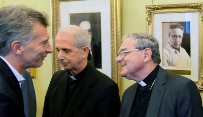 El Presidente recibi� a las autoridades de la Iglesia