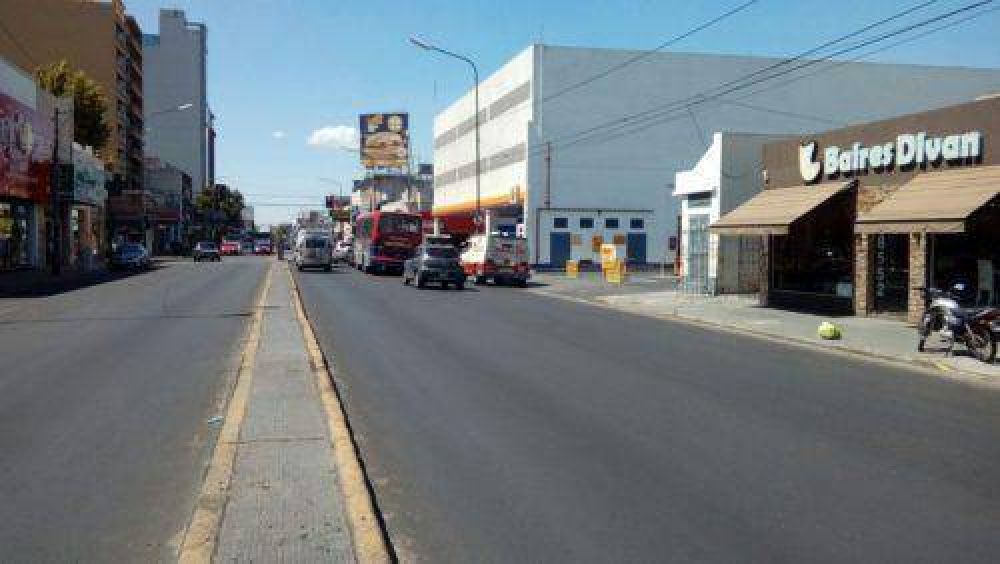 Concluy� la repavimentaci�n de la avenida Hip�lito Yrigoyen