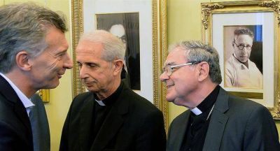 Macri recibi� en Casa Rosada a la nueva c�pula de la Iglesia cat�lica