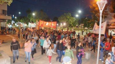 Nueva marcha en el centro de la ciudad en contra de la reforma previsional