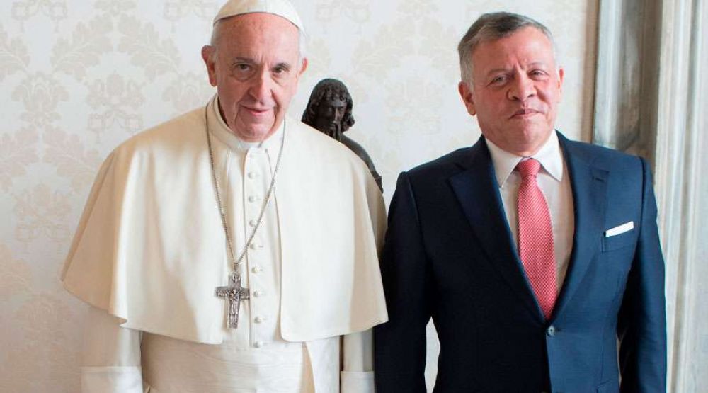 El Papa Francisco conversa con el Rey de Jordania sobre la situacin de Jerusaln
