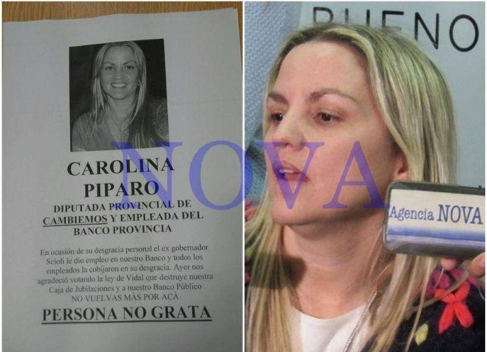 Trabajadores del Banco Provincia se sintieron traicionados por Carolina Pparo y la declararon 