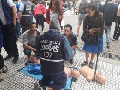 Siguen las capacitaciones en RCP, la t�cnica que permite salvar vidas