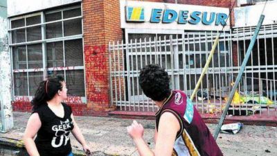 Regi�n: bronca contra EDESUR porque tuvo 42 mil hogares sin luz