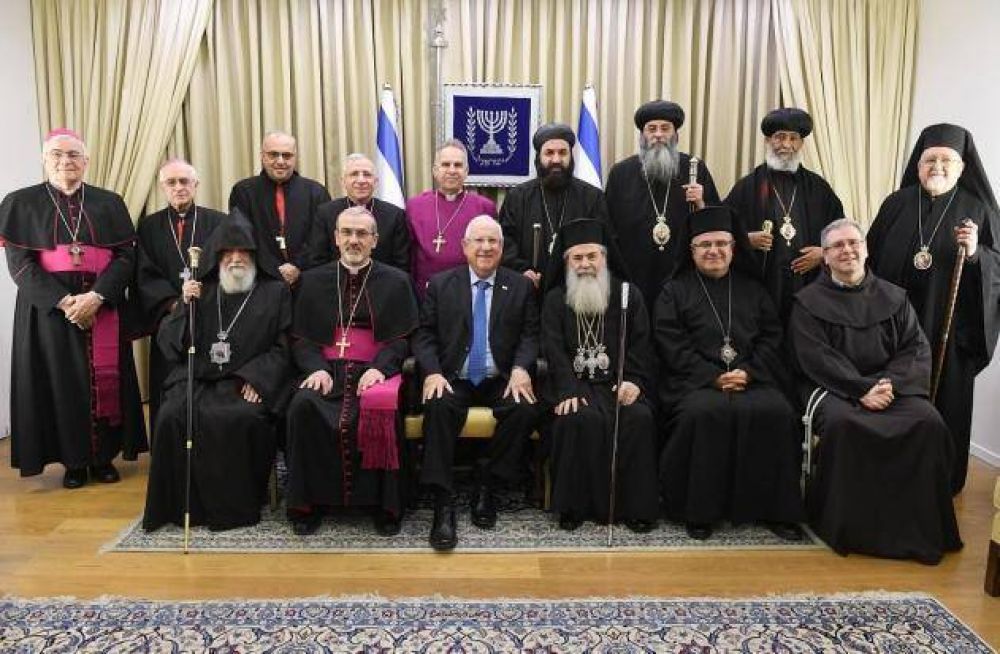 El presidente de Israel recibi� a los l�deres cristianos por el A�o Nuevo