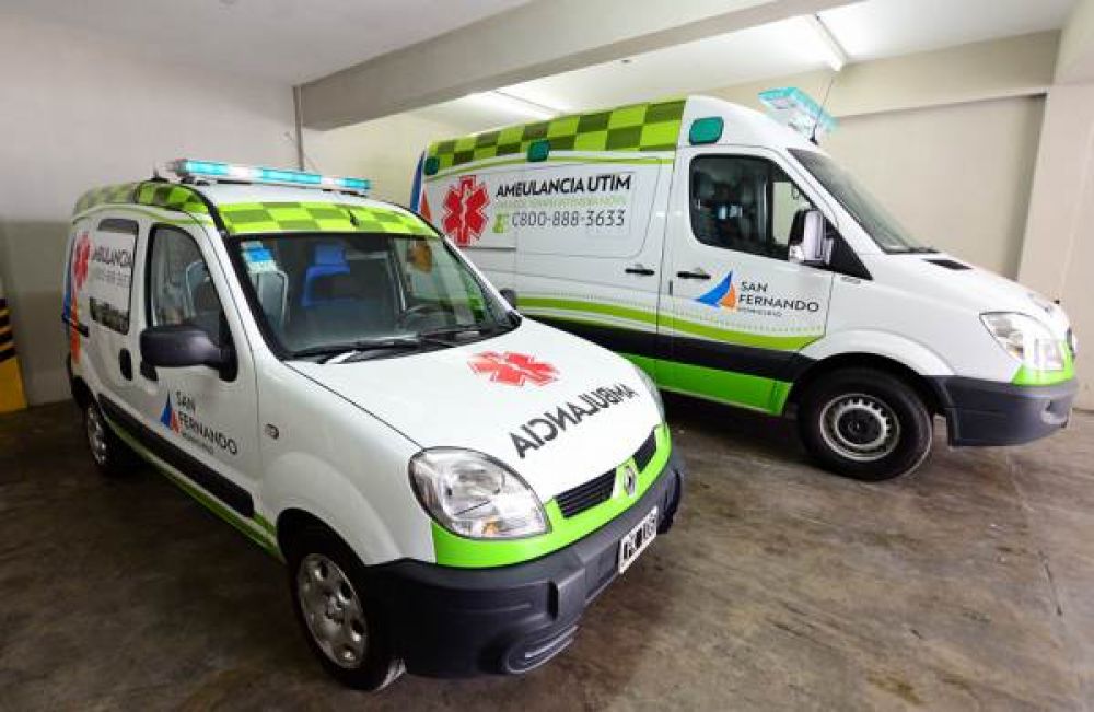 San Fernando sum una ambulancia cardiolgica de alta complejidad y equipos modernos para Emergencias 