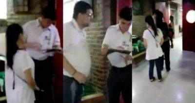 Como en el Estado, en la Cl�nica Estrada de Lan�s despiden a 72 trabajadores con polic�as y un listado