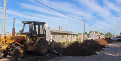 Echarren inici� obras de cloacas en Barrio PROCREAR 2