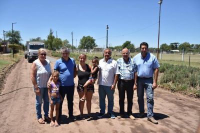 Britos celebr� el avance de las obras