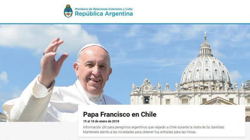 La Canciller�a ofrece informaci�n �til para los peregrinos argentinos a Chile