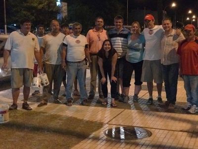 El intendente y sus funcionarios, de limpieza por la ciudad