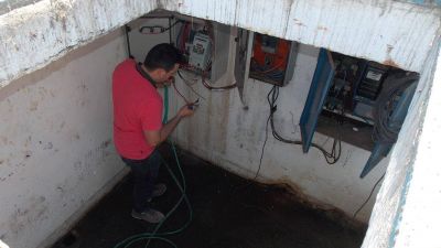 Cinco pozos de Necochea afectados por corte de energ�a
