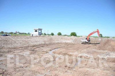 Avances en la planta depuradora cloacal de Loma Negra