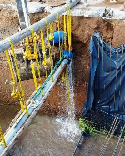 Concluy� una obra que afectaba el servicio de agua