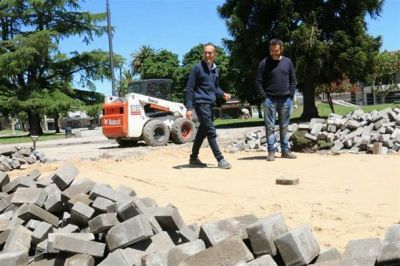 �Las veredas de plaza Mitre eran un reclamo constante con el que pudimos cumplir�