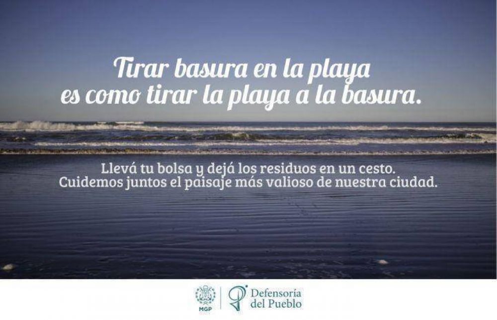 Exhortan a cuidar la higiene de las playas