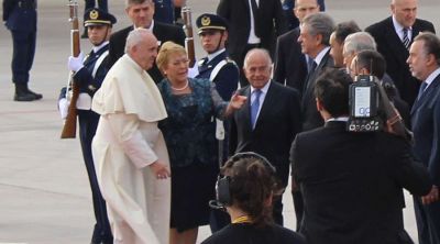 El Papa Francisco llegó a Chile