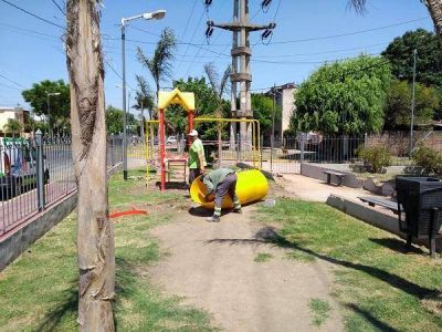 San Fernando pone en valor un nuevo espacio verde en Villa Hall