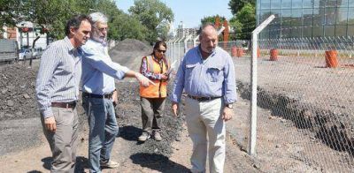 Katopodis recorri� la obra de ampliaci�n de la Av. 25 de Mayo