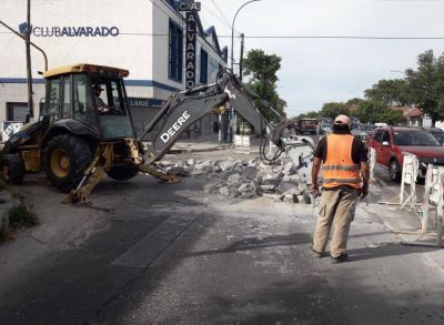 Obras de pavimento y seguridad vial en distintos puntos de la ciudad