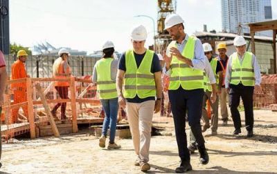 Recorrieron obras del Paseo del Bajo