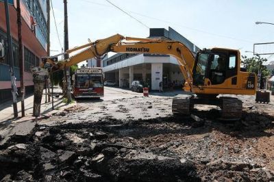�ltimo tramo de repavimentaci�n de Marconi