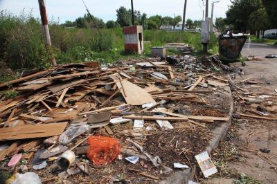 Ratas, moscas y creciente basural en calle 15 y 80