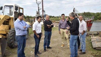 L�pez y Rojas recorrieron el astillero Vanoli, pero para Lopez, Rojas no estuvo ah�