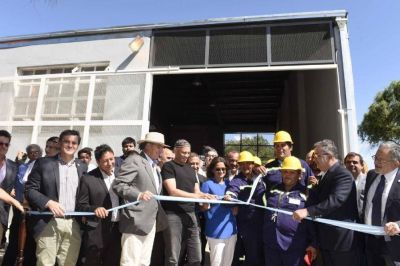 Inauguraron mejoras en la planta de tratamiento de residuos