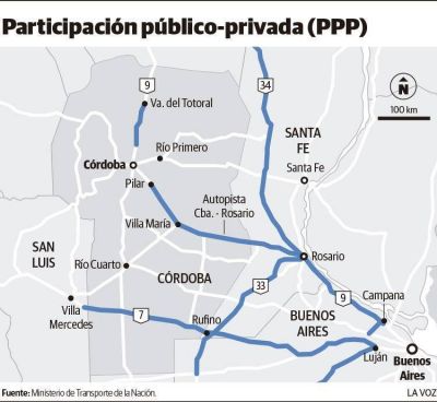 Participaci�n P�blico Privada: se licitan dos rutas en C�rdoba
