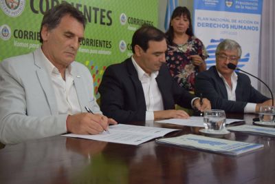 Con presencia de Avruj, Corrientes adhiri� al Plan Nacional de Derechos Humanos