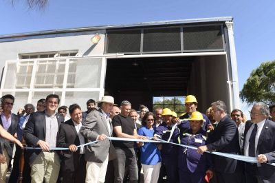 Inauguraron mejoras en la planta de tratamiento de residuos
