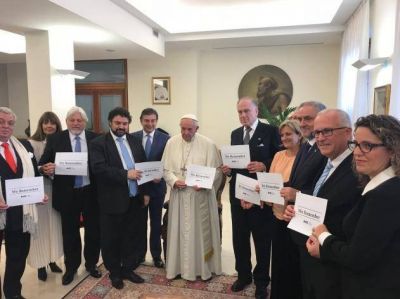 El Papa Francisco se reunió con una delegación del Congreso Judío Mundial