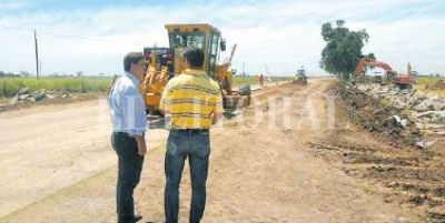 Pirola recorri� obras que se ejecutan en Las Colonias