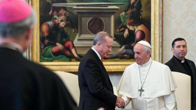 Jerusal�n; el Papa estuvo 50 minutos con el presidente turco Erdogan